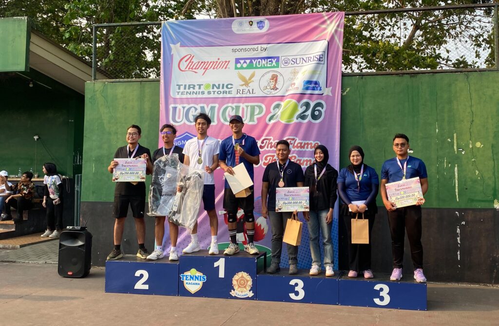 Mahasiswa USK meraih Juara 3 UGM Cup Tenis Lapangan Tingkat Nasional 2026